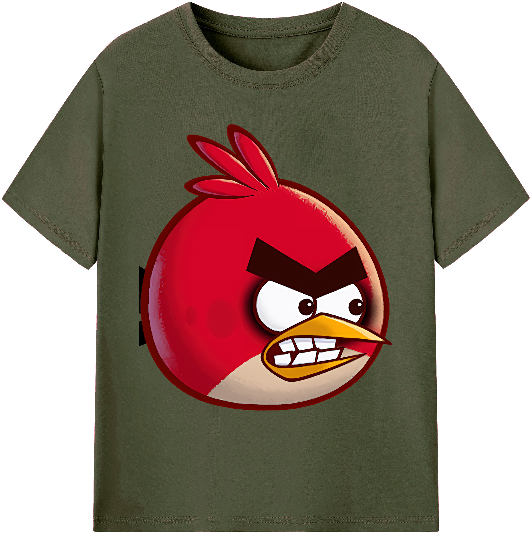 （画像用） Angry Birds アングリーバード 綿100％ メンズ半袖Tシャツ｜肌触りやわらか＆通気性